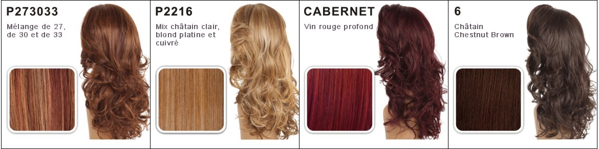 Couleurs P27/30/33, P2216, CABERNET et 6 Vivica A. Fox Hair Collection
