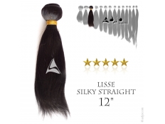 Tissage brésilien Lisse - Cheveux naturels vierges et remy - 12 pouces, 100 grammes