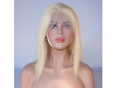Perruque Lace Front Blonde Lisse 30cm - De face